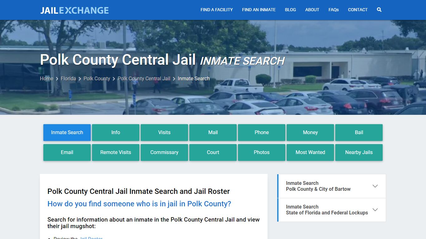 Inmate Search: Roster & Mugshots - Polk County Central Jail, FL